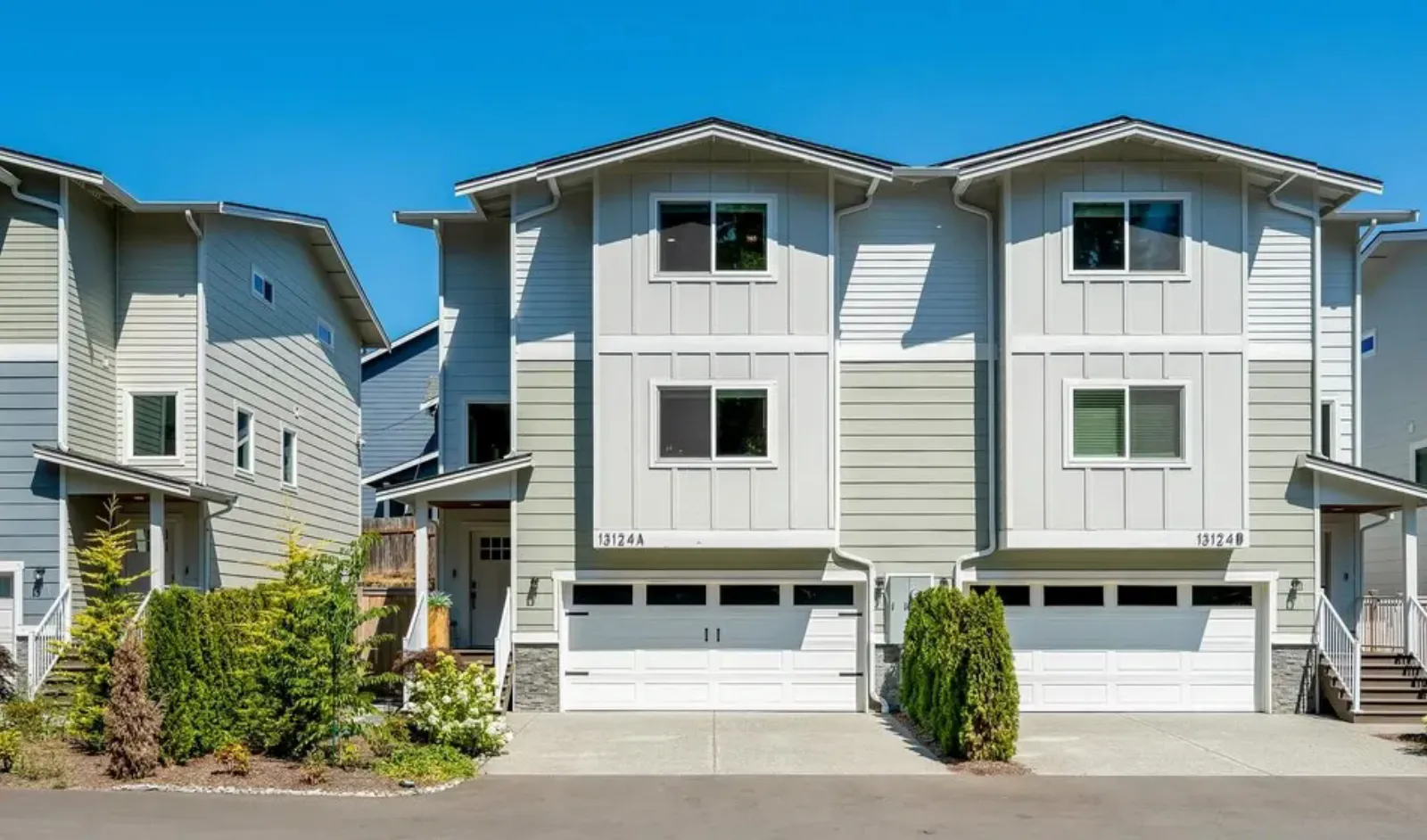 Modern townhomes